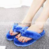 Western Style Customize Fully Wool Ladies Winter Slippers thumbnail-5