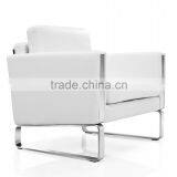 S-23 Stainless Steel Fram White Colour Leather Sofa in China thumbnail-2