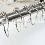 Shower Curtain Hooks With 5 Roller Balls/ High Quality Metal Curtain Hooks, Shower Curtain Hooks thumbnail-3