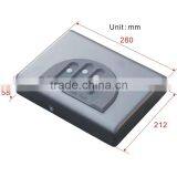 Wholesale- MD500 Micro Vault 4 - Digital Code Car Gun Portable Security Storage Steel Safe Box Mini Ipad Safe With Key / Vault thumbnail-4