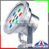 27W LED Underwater Flood Light RGB, 3 in 1, DC24V, Edison LED, 152*89mm, IP68, With Stents