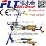 Mini 125mm Cheap Cost FLT-10101 Frog Kick Scooter With Flashing PU Wheels thumbnail-1