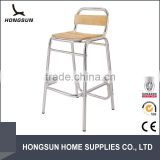 Good quality aluminum solid restaurant chairs wood