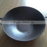 Cast Iron Preseasoned12" & 14"wok With Glass Lid and Grill thumbnail-1