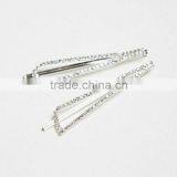 New Gold Silver Twinkle Crystal Rhinestone U Shape Hair Barrettes Hairpin Hair Accessories Jewelry For Women & Girls thumbnail-2