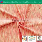 Trustworthy supplier custom ombre dyed poly span single jersey knit fabric for sportswear fabric