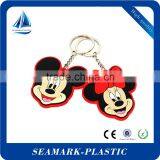 Hot Sale Custom Shaped Soft Pvc 2d Keychain Keyring Rubber