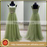 ASAM-05 Sweethear A-line Sleeveless Zipper Back Floor Length Tulle Lace Bridesmaid Dresses 2016