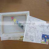 Line Printed Stretched Canvas Board