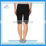 Women Balck Slim Fit Button Shorts thumbnail-2
