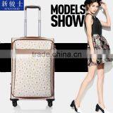 China Factory Polyester Bag Trolley Colorful Flower Printed Luggage Trolley Bag thumbnail-3