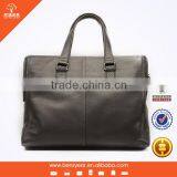 Guangzhou Bag Factory wholesale Latest Design Top Layer Leather Man Laptop Briefcase Shoulder Bag