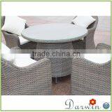 Modern Rattan Wicker Coffee Shop Bali Table and Chairs Recycled Plastic Outdoor Furniture thumbnail-3