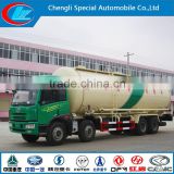 FAW powder transport truck 8X4 bulk powder transport truck powder material truck bulk feed transport truck bulk cement truck
