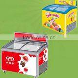 Supermarket Commercial Ice Cream Freezer Glass Door Chest Freezer thumbnail-1