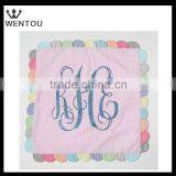 Seersucker Monogrammed Pillow Cover thumbnail-4