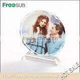 Wholesale Dia 150mm Round Sunflower Blank 3D Sublimation Crystal Images