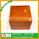 Hand Carved Keepsake Box Vintage Organizer Store Beech Solid Wood Ring Luxurious Box thumbnail-3