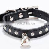 Fashion Design Soft PU Small Bell Custom Metal Chain Dog Collar Dog Collar PU Chains thumbnail-3