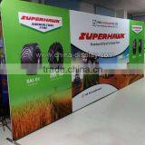 Most Popular Curve Back Wall Booth Display Tension Fabric Display