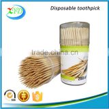 Plastic dispenser round wooden toothpicks