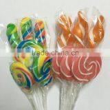Christmas Decoration Candy , Colorful Swirl Flat Lollipops thumbnail-4
