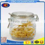 500ml Airtight Square Glass Canister Jar