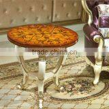 European Style Luxury Coffee Table, Beautiful Painting Wooden Tea Table, Fashionable Little Round Table (BF01-ML043) thumbnail-1