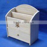 High Quality Unfinished Wooden Office File Rack Wholesale thumbnail-5