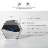 Multifunction Mirroring Alarm Clock With Led Digital Thermometer Cosmetic Mirror Night-lighting Alarm Clock thumbnail-2