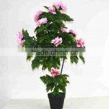 SJ3000102 Indoor Bonsai Peony Flower Plant Plastic Tree thumbnail-1