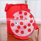 Lovely Cartoon Print Folding Pop up Laundry Hamper Collapsible Laundry Basket Foldable Storage Basket thumbnail-5