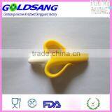 BPA Free Banana Silicone Teether Toothbrush thumbnail-3