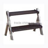 S6240 Steel 2 Tier Solid Dumbbell Rack thumbnail-1