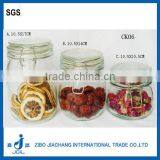 Glass Tea Jar With Metal Clip CK06 thumbnail-1