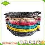 Handwoven High Quality Empty Willow Basket Fruit Wicker Fruit Basket thumbnail-1