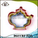 NBRSC Hot Products Custom Design Teapot Party Stainless Steel Baking Pastry Metal Cookie Cutter Set thumbnail-4