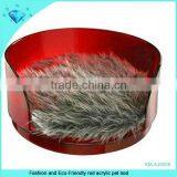 Fashion and Eco-Friendly Red Acrylic Pet Bed thumbnail-1