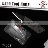 Folding Credit Card Knife With Stainless Steel Blade thumbnail-1