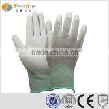 Sunnyhope 13G Knitted Black Nylon PU Gloves Work Safey Gloves thumbnail-1