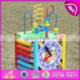 2017 New Design Multi-function 5 in 1 Kids Wooden Bead Roller Coaster W11B137 thumbnail-2