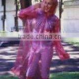 Waterproof Plastic Raincoat With Sleeve and Plastic Snap Button for Sport Events thumbnail-1