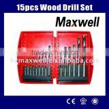 15pcs Wood Drill Set thumbnail-1