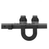 Barn Door Sliding Flat Steel Black Door Roller and Track With Solf Closer thumbnail-4