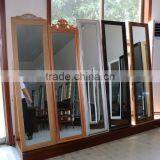 Vintage French Style Fir Wood Carving Mirror Frame, French Wooden Mirror, Wood Carving Mirror Frame thumbnail-2