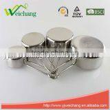 WCE182 Stainless Steel Tools and Gadgets 4-Piece Measuring Cup Set thumbnail-3