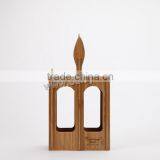 Double Bottle Wine Racks/Bamboo Wine Tray Racks for Christmas thumbnail-2