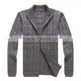 Men zipper cardigans fashion man sweater american