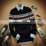 GZY New Long Sleeve Men Sweater Intarsia Sweater thumbnail-3