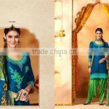 Punjabi Style Patiala Readymade Embroidery Suits thumbnail-1